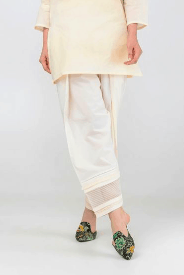 Ajrakh Shamiyana Set Of Kurta Pants Dupatta – InduBindu