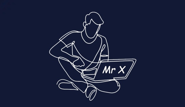 Download Mister X Logo Black And White - Line Art PNG Image with No  Background - PNGkey.com