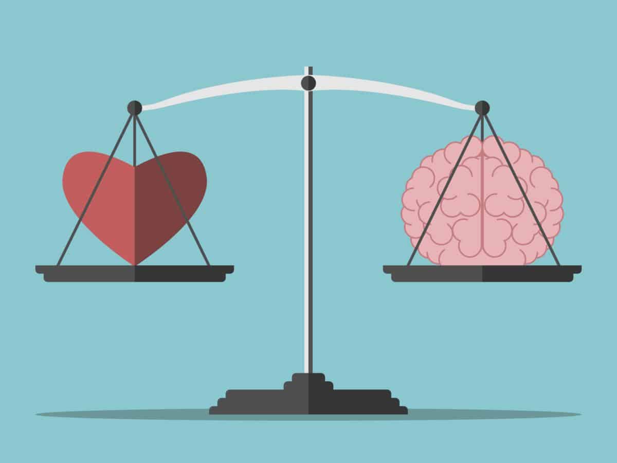 brain vs heart, love